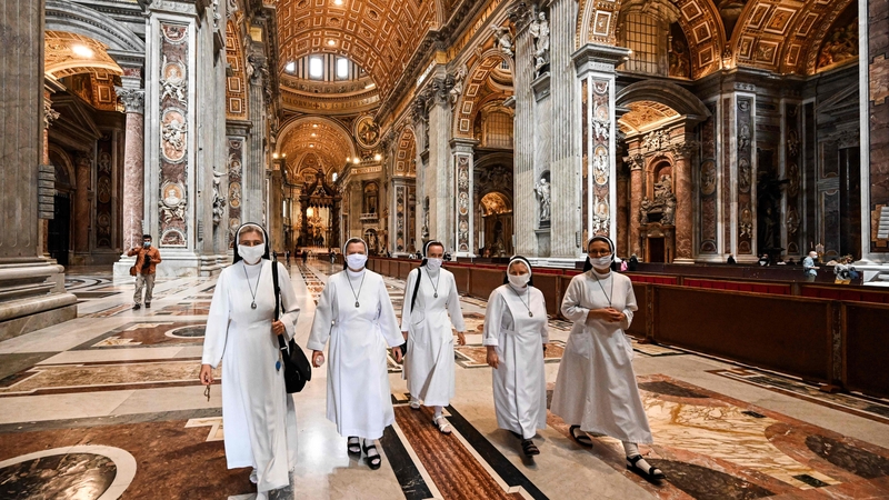 St Peter's Basilica has reopened in the Vatican