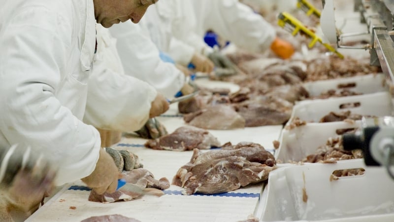 There have been 1,048 confirmed cases of the virus in meat factories (file image)
