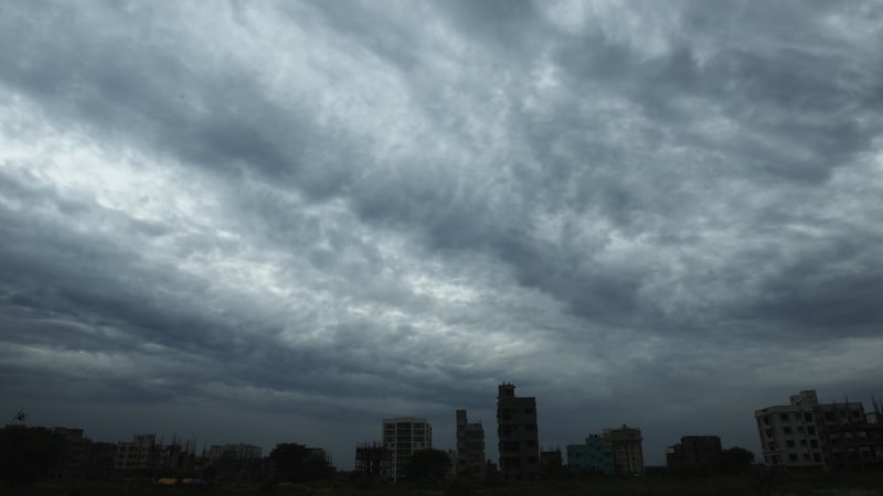 Rain clouds loom over a Kolkata as Cyclone Amphane barrels towards India's eastern coast