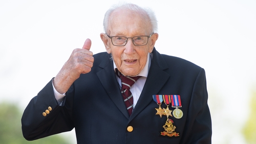 Tom Moore raised more than £32m for the NHS
