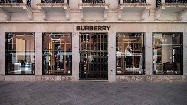 Burberry said that full-price comparable store sales were 26% higher than the same period two years ago