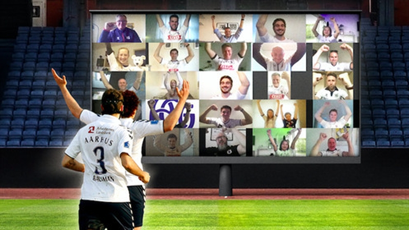 An artist's impression of how the 'virtual crowd' will look (Pic: agf.dk)