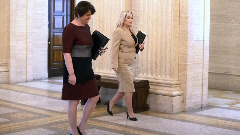 Arlene Foster (L) and Michelle O'Neill (File pic)
