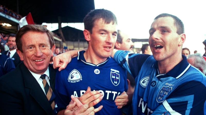 John O'Leary celebrates winning the 1995 All-Ireland title