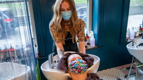 Hairdressers could be allowed to reopen in May, the Government said