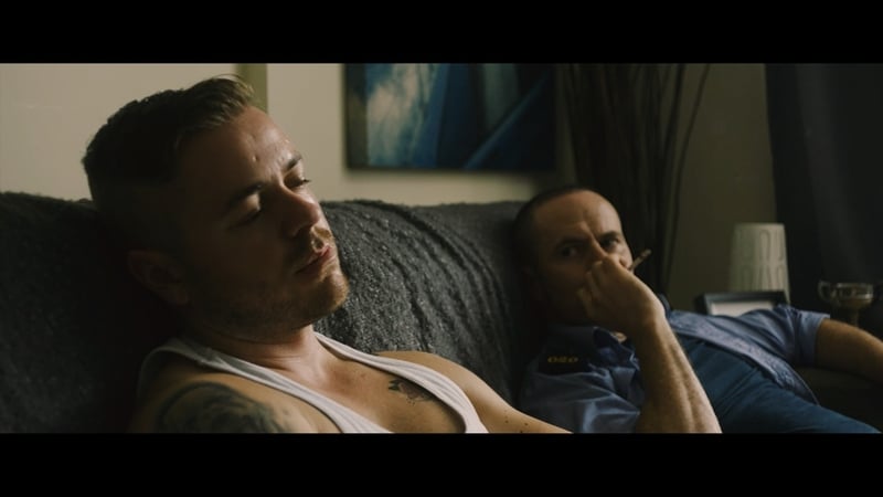 Graham Earley (left) and Tristan Heanue in Broken Law