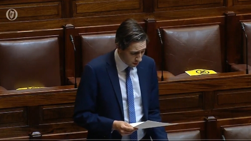 Simon Harris was speaking in the Dáil