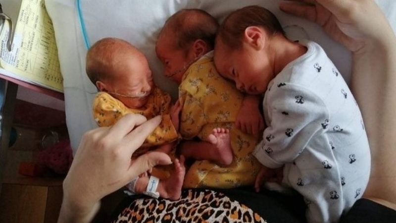 The newborns have a big sister eagerly awaiting their return home