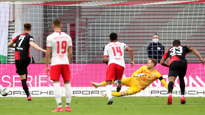 Krzysztof Piatek slots home the leveller for Hertha Berlin