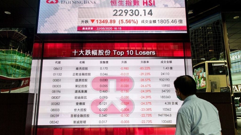 Hong Kong shares saw their biggest fall in 16 years today, falling over 9%