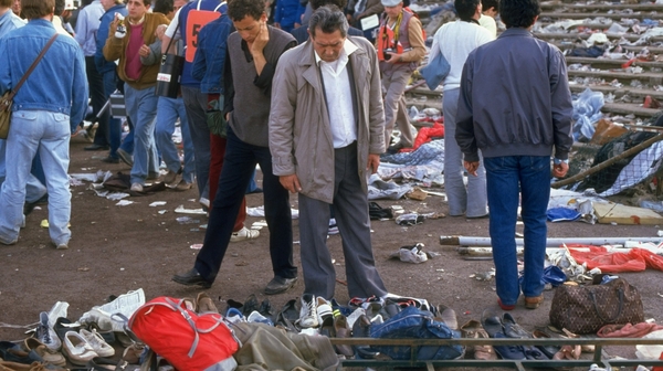 The immediate aftermath of the rioting with fans bewildered