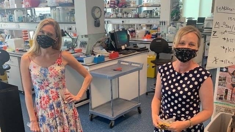 Lauren O'Grady designs and makes the face masks for free