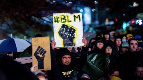Protesters on the streets of Auckland