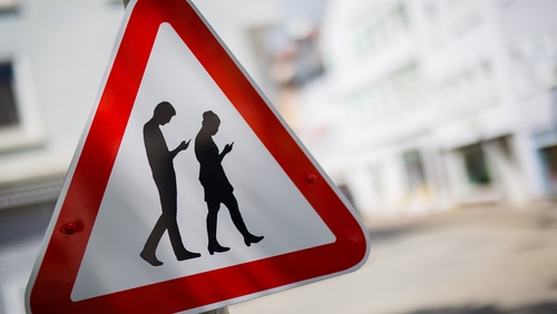 Our average field of vision while staring down at a phone is estimated to be 5% of what our eyes take in normally