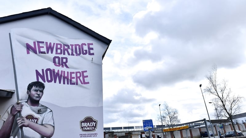 The Newbridge or Nowhere mural outside St Conleth's Park