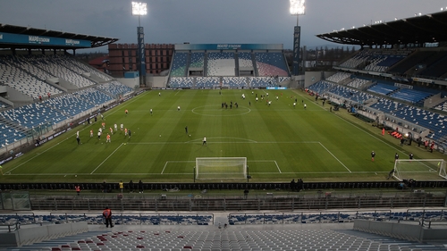 The behind closed doors game between Sassuolo and Brescia in early March
