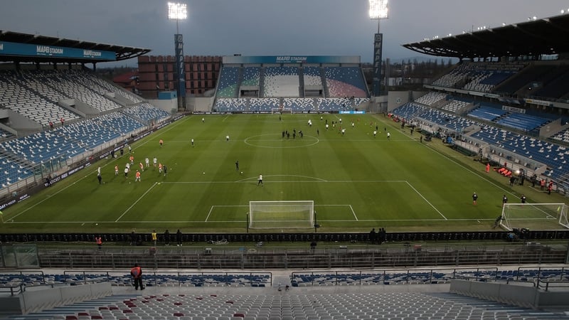 The behind closed doors game between Sassuolo and Brescia in early March