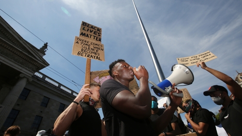 Protesters gathered on O'Connell Street (Pictures: RollingNews.ie)