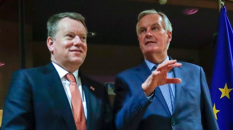Brexit negotiators David Frost and Michel Barnier