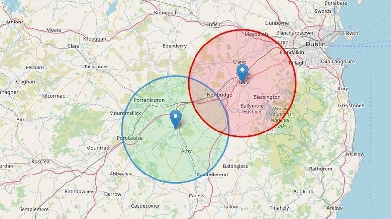The 2kmfromhome website now allows users see overlapping areas where they can meet to exercise