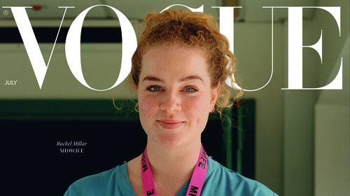 Rachel Millar said she hopes it is a reminder to people that everyday jobs do make a difference (Image: Jamie Hawkesworth/British Vogue)