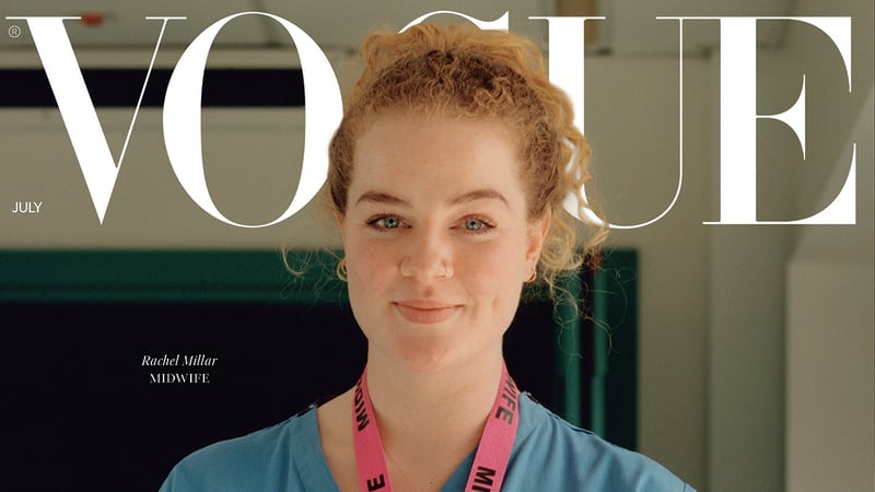 Rachel Millar said she hopes it is a reminder to people that everyday jobs do make a difference (Image: Jamie Hawkesworth/British Vogue)