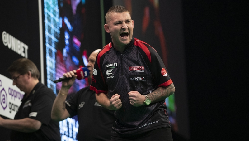 Nathan Aspinall is through to the last four