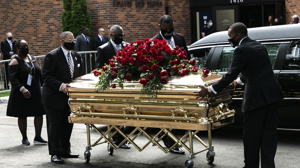 George Floyd's casket