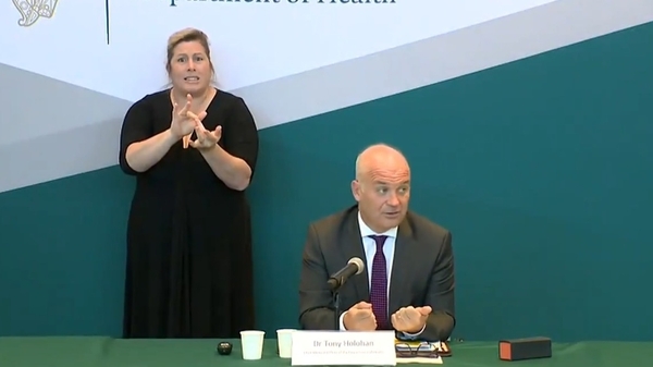 Chief Medical Officer Dr Tony Holohan says individuals, families and communities will be increasingly responsible for suppressing the spread of Covid-19
