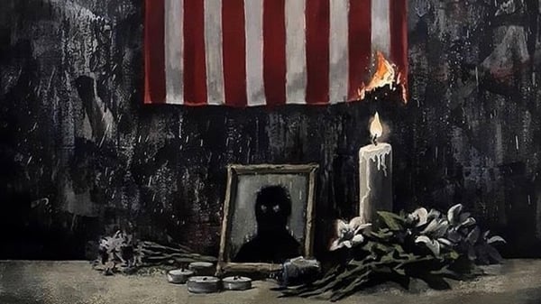 In his Instagram post, Banksy said that 'people of colour are being failed by the system'