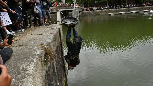 The bronze memorial was dumped in Bristol Harbour
