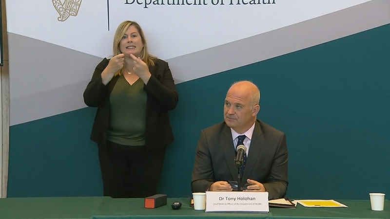 Dr Tony Holohan said the 'mission has not been accomplished' in regards to Covid-19