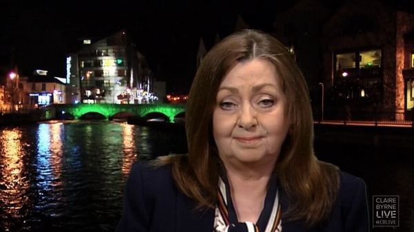 Sandy Kelly speaking to Claire Byrne