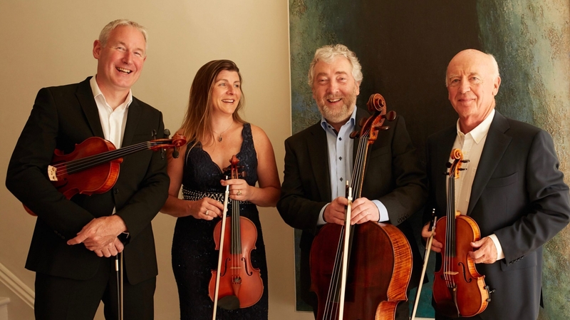The West Ocean String Quartet, pictured on the cover of their new album, Atlantic Edge