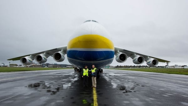 Six-storey high Antonov AN-225 cargo transporter is carrying PPE to Shannon, including one million medical gowns