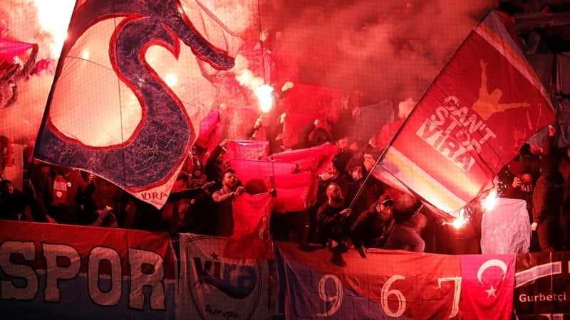 Trabzonspor supporters in full flow