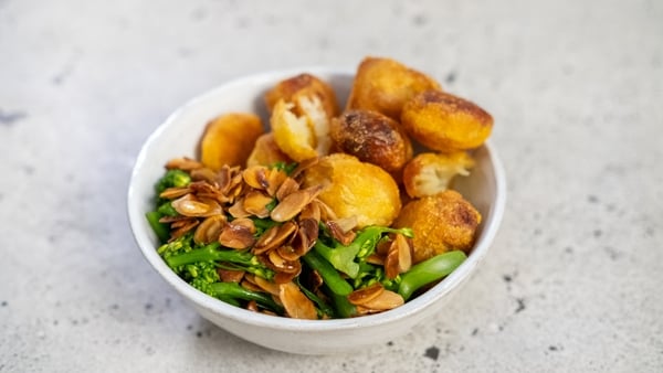 Crisp Roast Potatoes with Broccoli