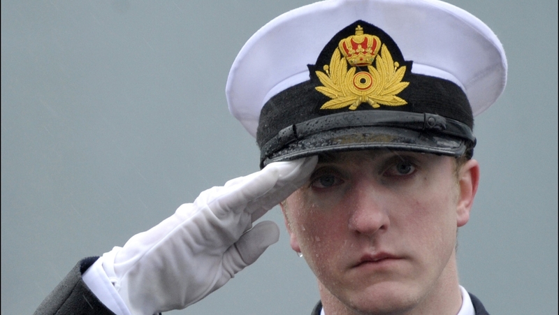 Prince Joachim during an Military Oath Taking Ceremony