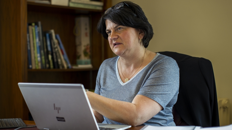 Arlene Foster said the relaxations had been made possible through the efforts of people to drive down the rate of infection (file pic)