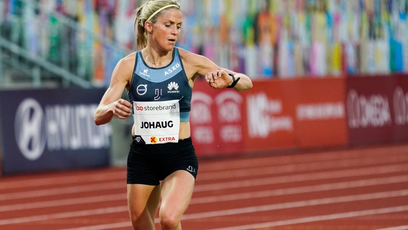 Cross Country Ski World Champion Therese Johaug of Norway competes in the women 10,000m