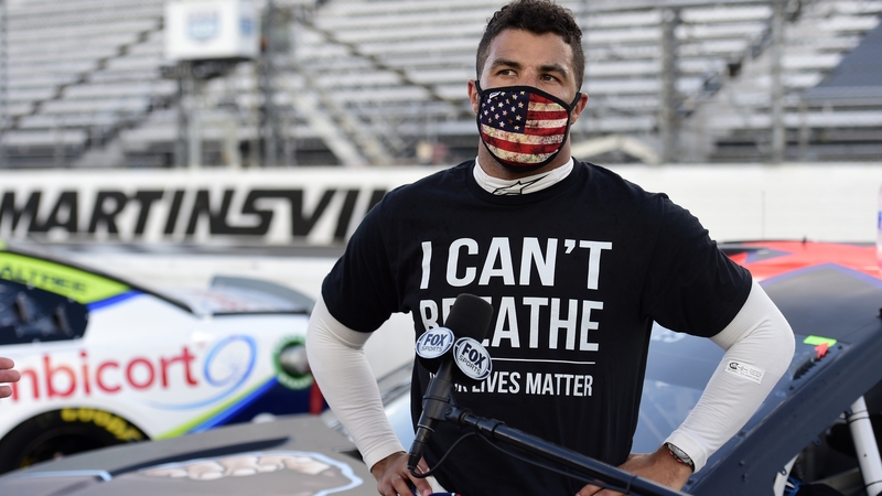 Bubba Wallace is the only African-American competing in NASCAR's top Cup series