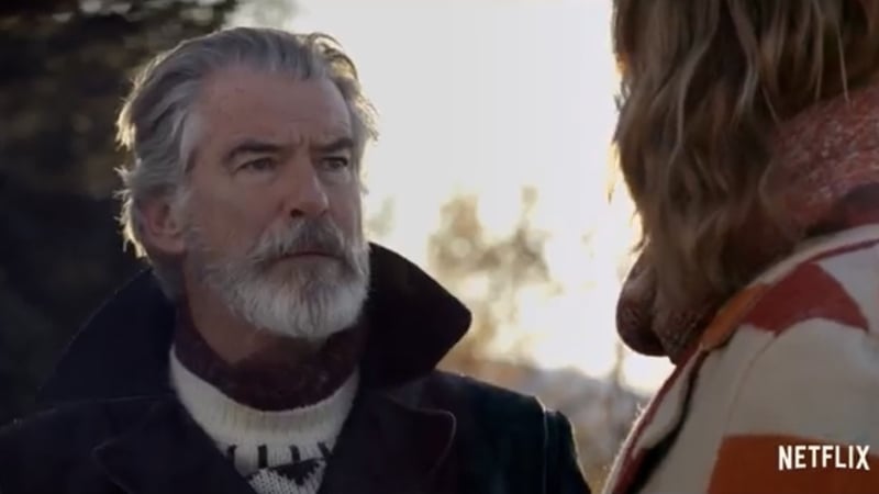 Pierce Brosnan as Erick (Pic: courtesy of Netflix)