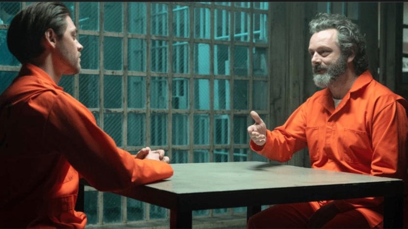 Tom Payne and Michael Sheen in Prodigal Son