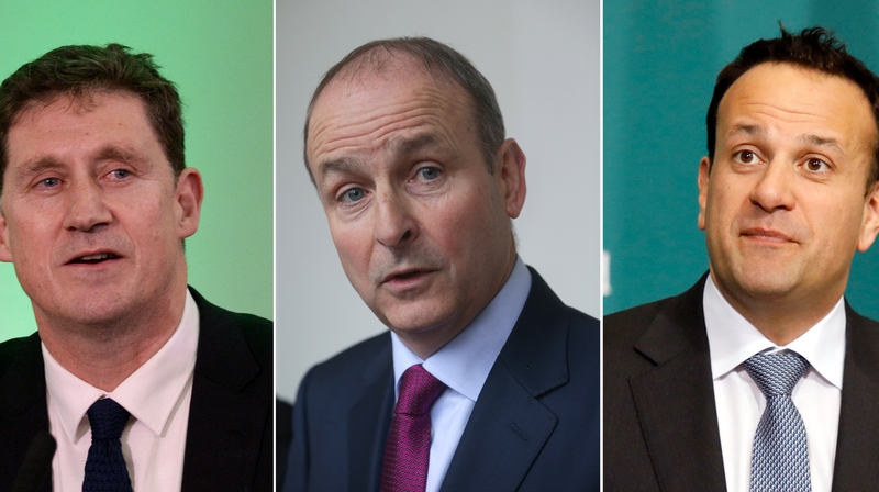 Eamon Ryan, Micheál Martin and Leo Varadkar (l-r) could rotate as taoiseach