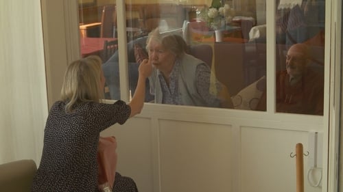 Catherine Naughton visiting her parents Catherine and Ron in Blake Manor Nursing Home in Co Galway