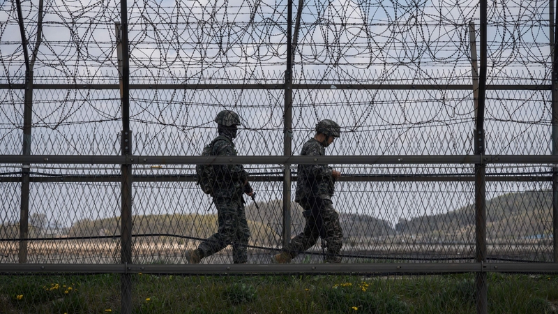 The person was detected by surveillance equipment in the Demilitarised Zone (File)