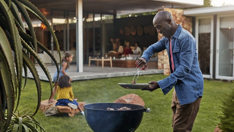 How can you get the barbie going and feed your friends and family safely?