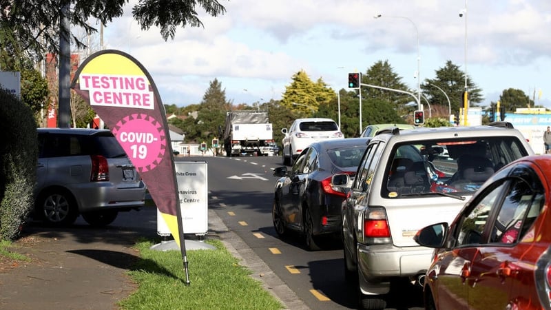 A Covid-19 test centre in Auckland (File pic: Getty Images)