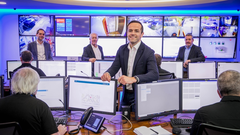 Pictured from left - Mark Sykes of BGF, Derek Mooney, Action24 Founder, Aaron Mooney, CEO and Pat Maloney, Action24 founder