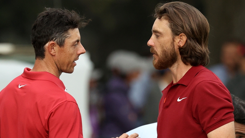 McIlroy (L) has little sympathy for Tommy Fleetwood and other Europeans who decided not to travel for first events after lockdown